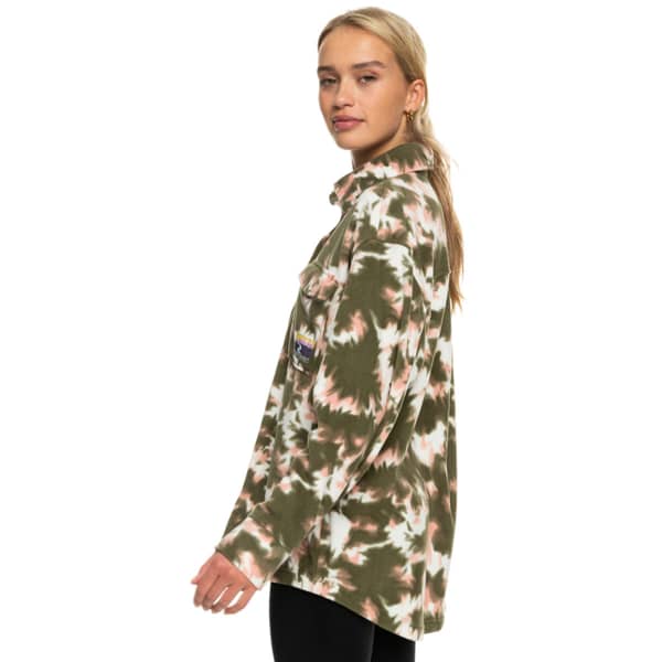 Veste polaire ROXY BECAUSE THE NIGHT PRINTED DEEP LICHEN GREEN NIMAL