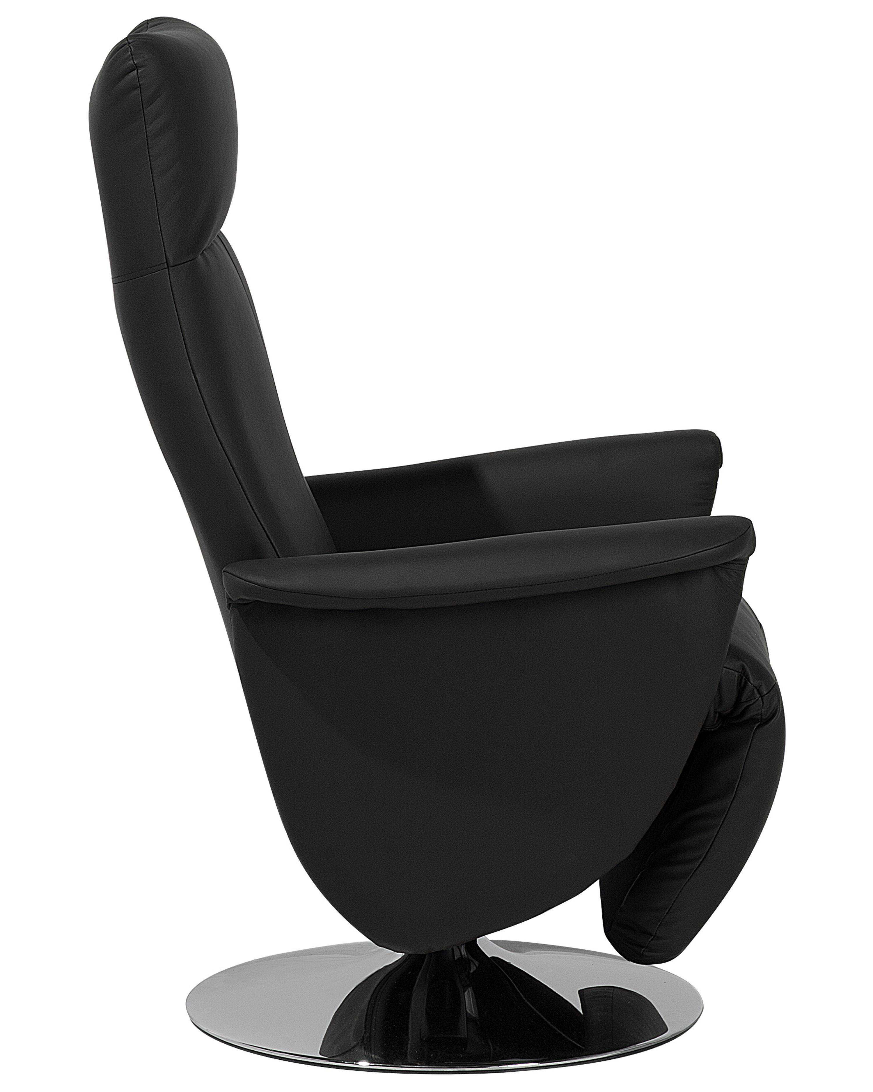 Relaxfauteuil PRIME inclusief voetensteun Kunstleer Zwart