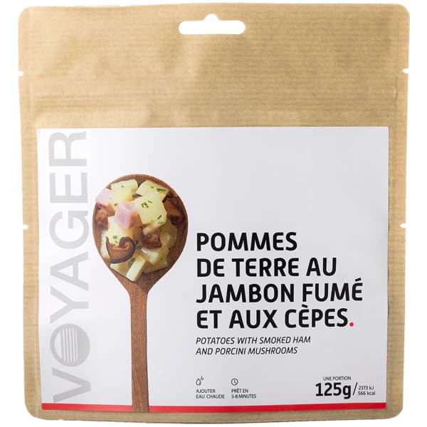 Repas lyophilisé VOYAGER POMME DE TERRE AU JAMBON SEC ET AUX CÈPES 125G