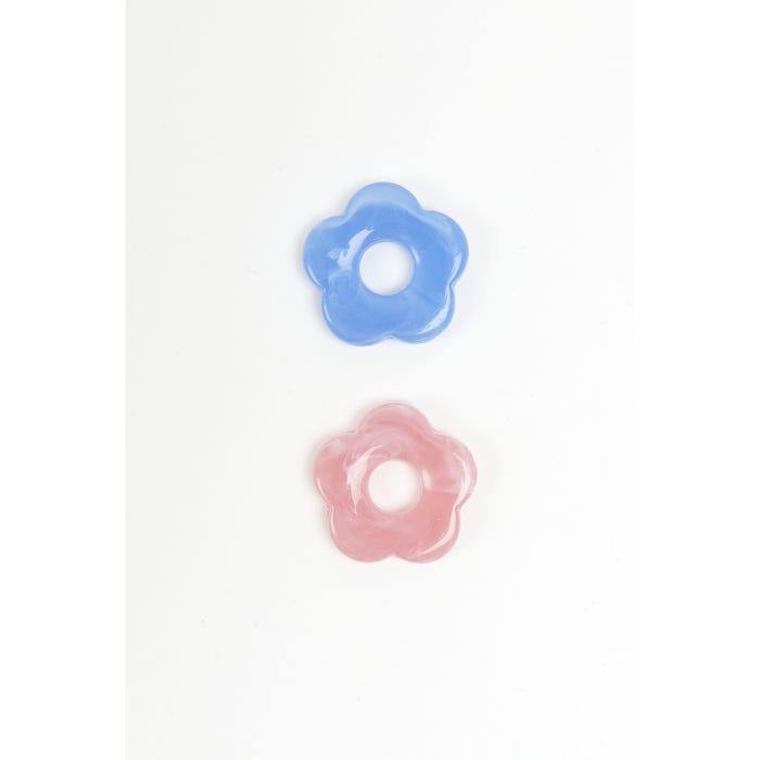 Atelier Veritas-Set 2 parels bloem 26mm