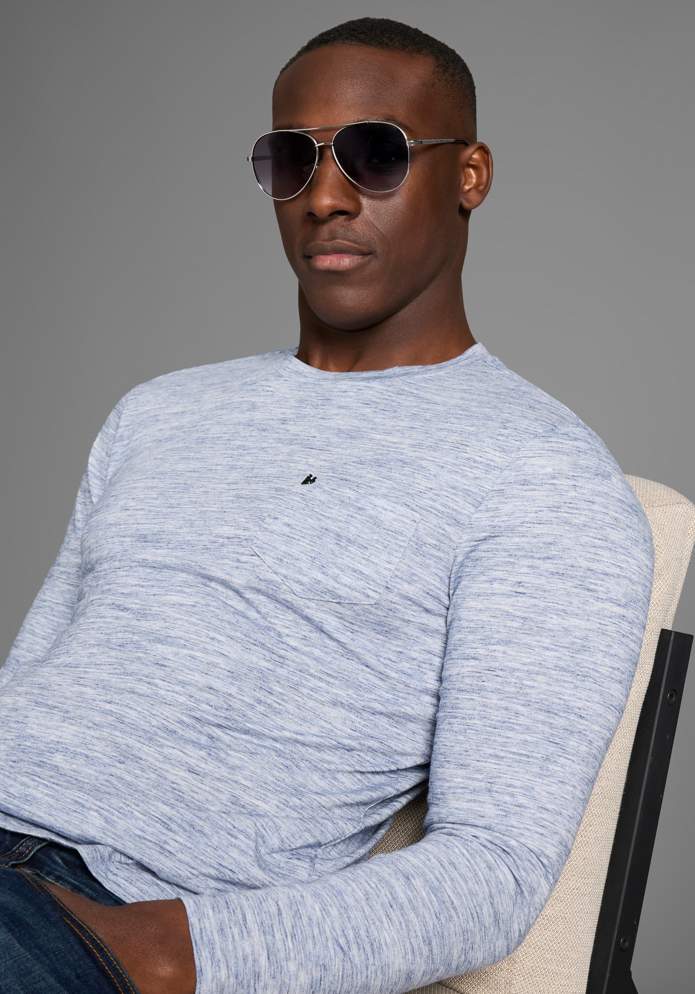 Bruno Banani Langarmshirt , Langarmshirt in schmaler Passform