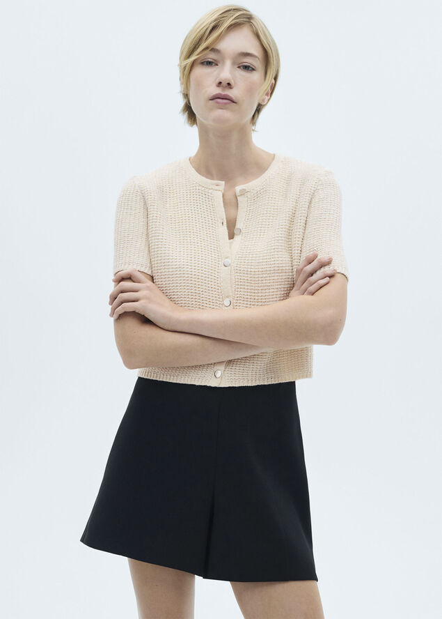 MANGO CARDIGAN. -- RADIANT Light beige