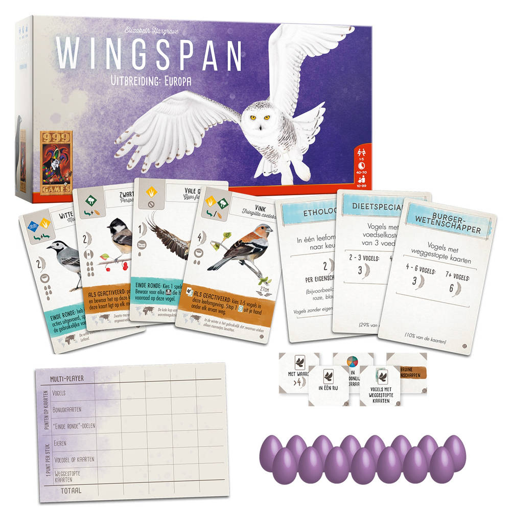 Wingspan uitbreiding: Europa