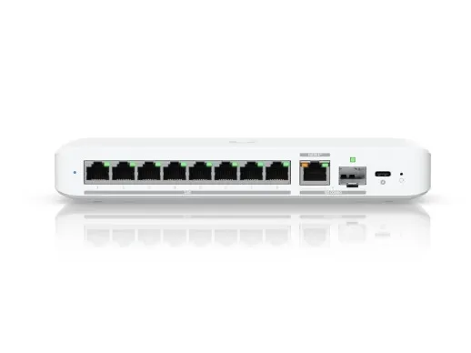 Ubiquiti UniFi Flex 2.5G - Switch - Administreret - 8 x 2.5GBase-T   1 x 10Gb Ethernet   1 x 10Gb Ethernet SFP  - desktop, væg-monterbar, DIN monterbar på skinne - PoE