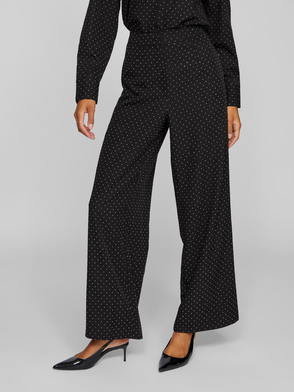 Vila  Visimiletta HW bukser - Black Beauty