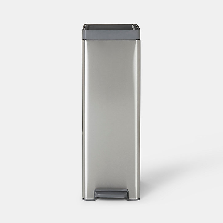 Poubelle de cuisine à pédale 30 L Kora GoodHome H. 70,5 cm inox
