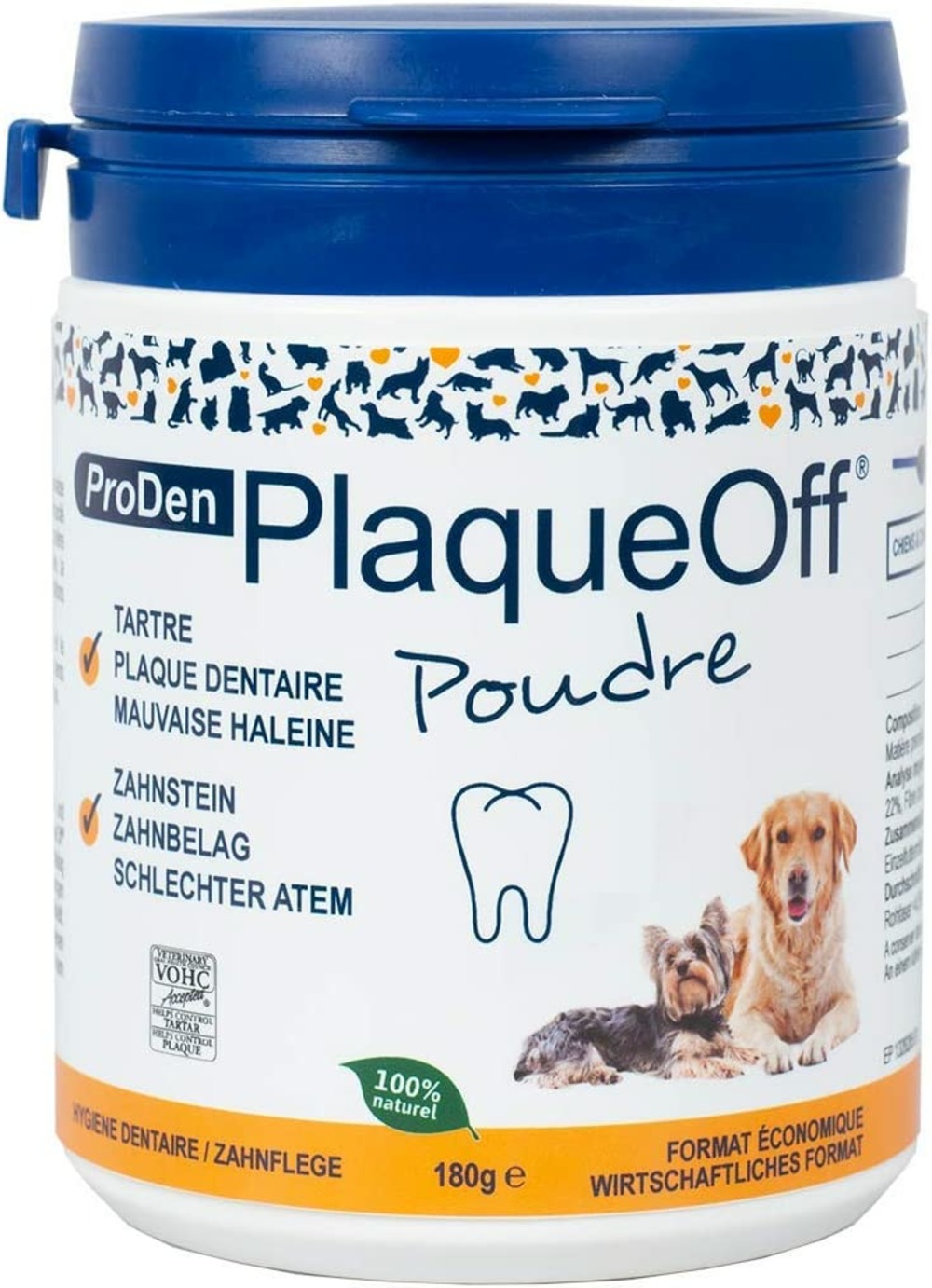 Proden plaque off poudre chien et chat 180g