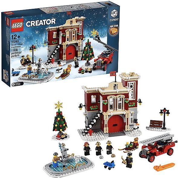 LEGO Creator Expert 10263 Brandweerkazerne in winterdorp