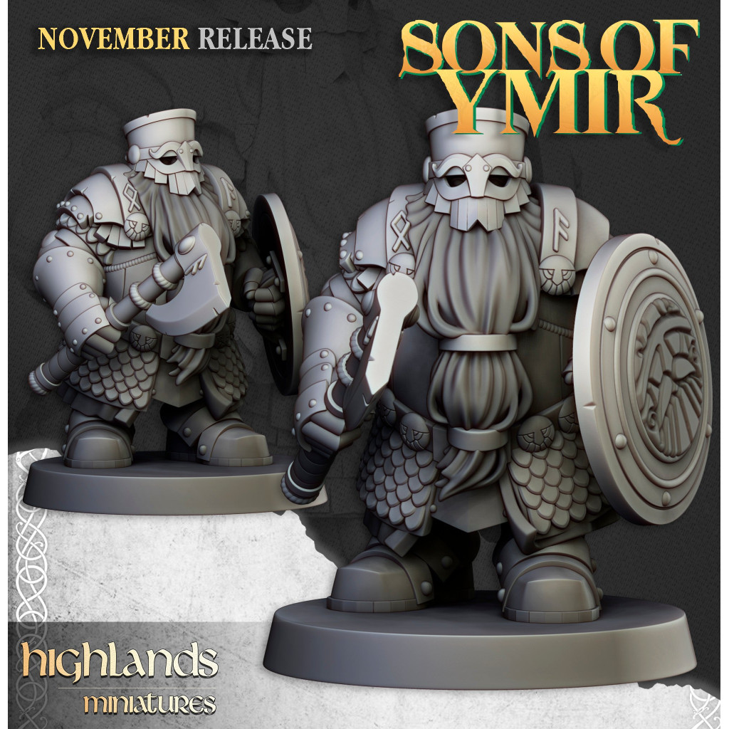Highlands Miniatures - Sons of Ymir - Guerriers Nains