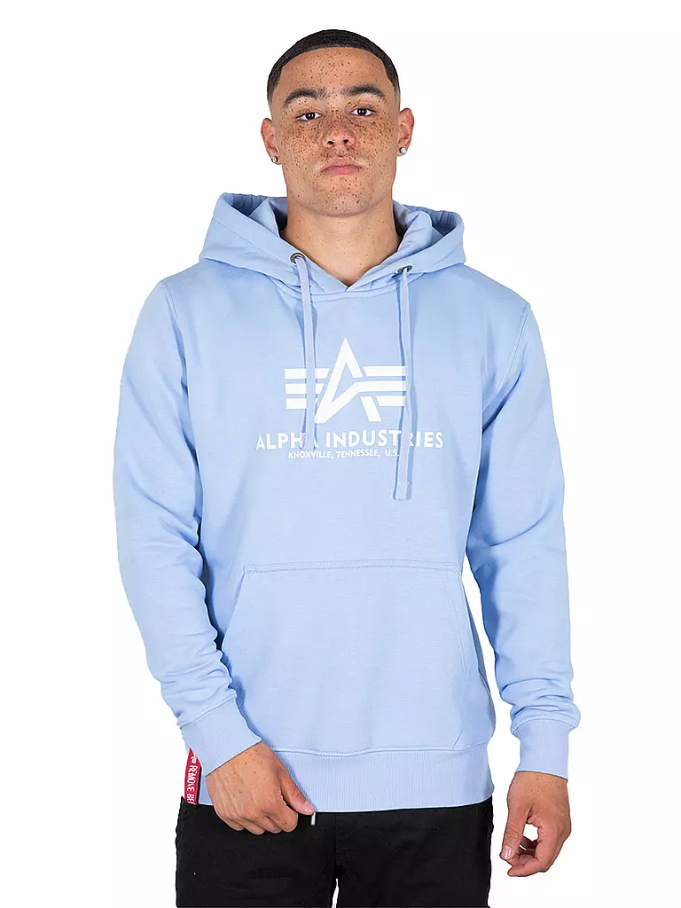 ALPHA INDUSTRIES Kapuzensweater - Hoodie  hellblau