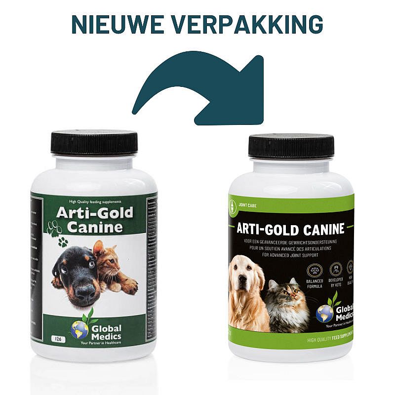 Arti Gold Canine Global Medics 126 tabletten
