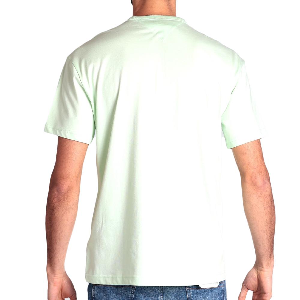 Tommy Hilfiger T-shirt Vert Homme Tommy Hilfiger DM0DM18872