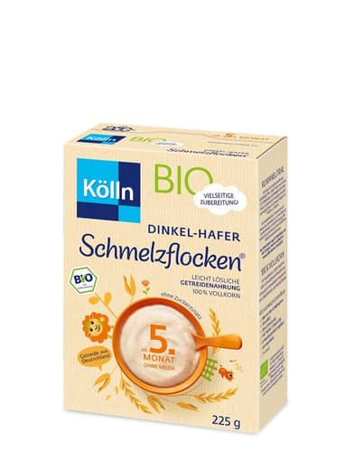 Kölln BIO Schmelzflocken Dinkel-Hafer 100% Vollk.