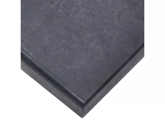 Socle de parasol Noir 40x28x4 cm Granite