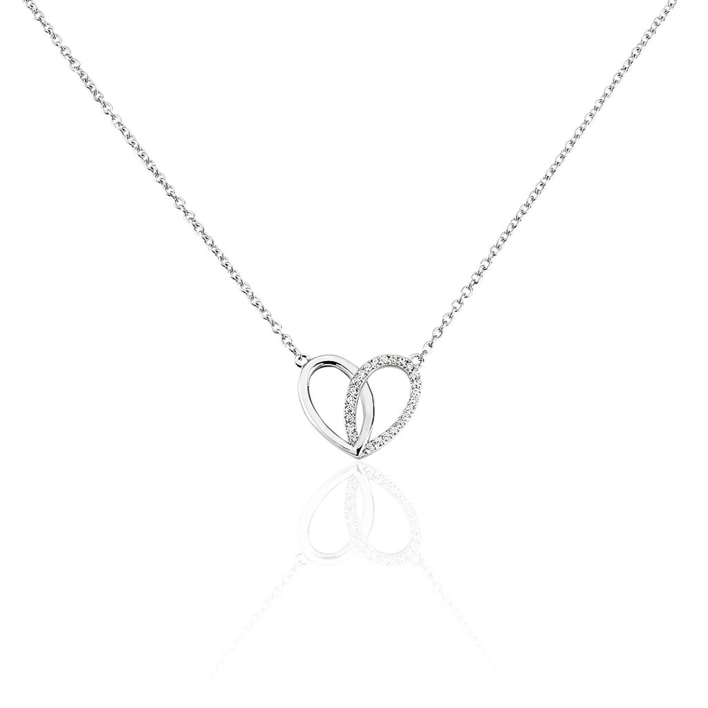 Collier Guilia Argent Blanc Oxyde De Zirconium
