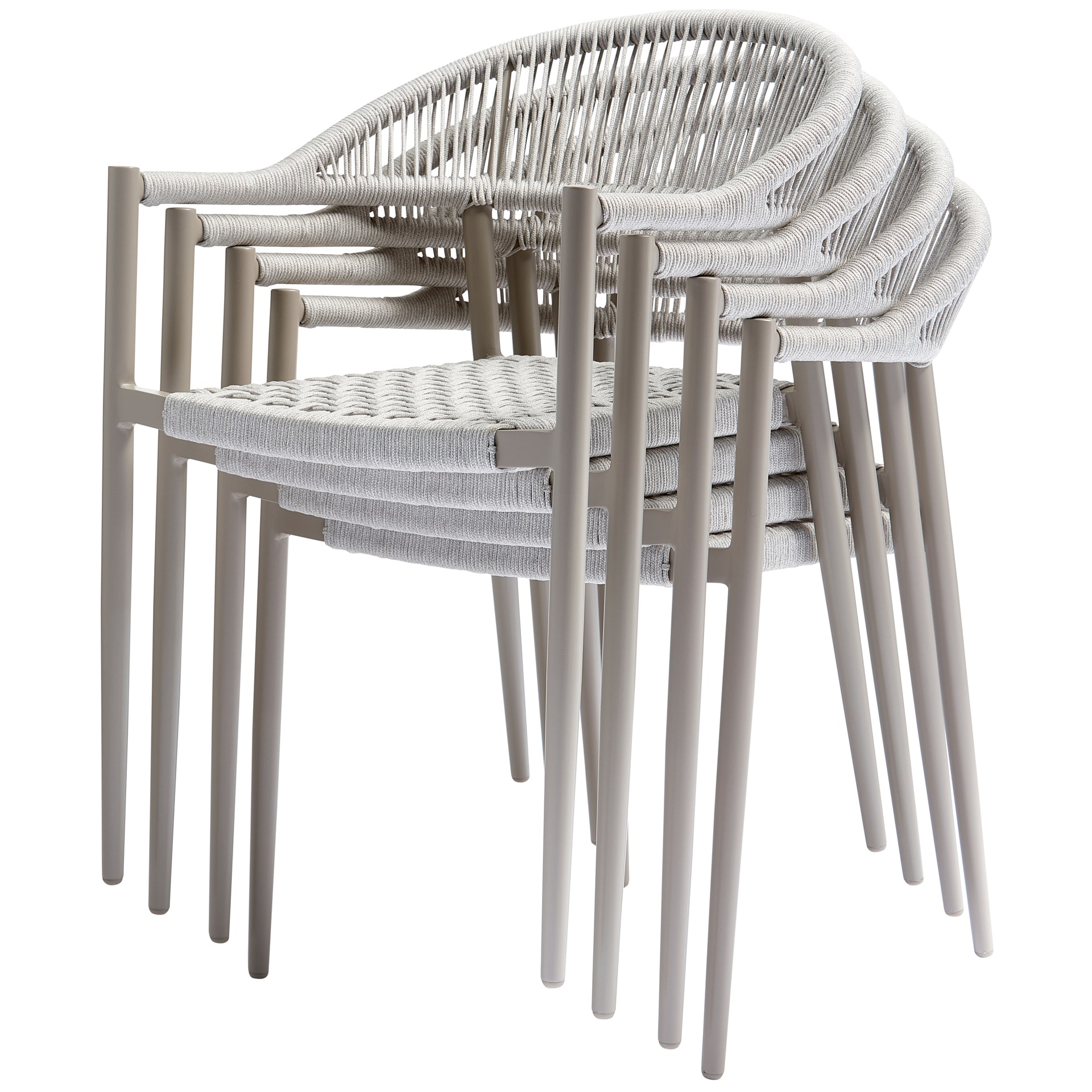Stapelstuhl Garten YELLOW light grey