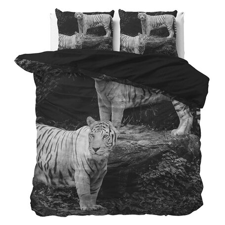 Dekbedovertrek Tigers - Grijs