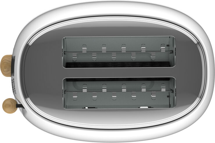 Witt WITT PREMIUM 2-SLICE TOASTER WOOD WHITE White