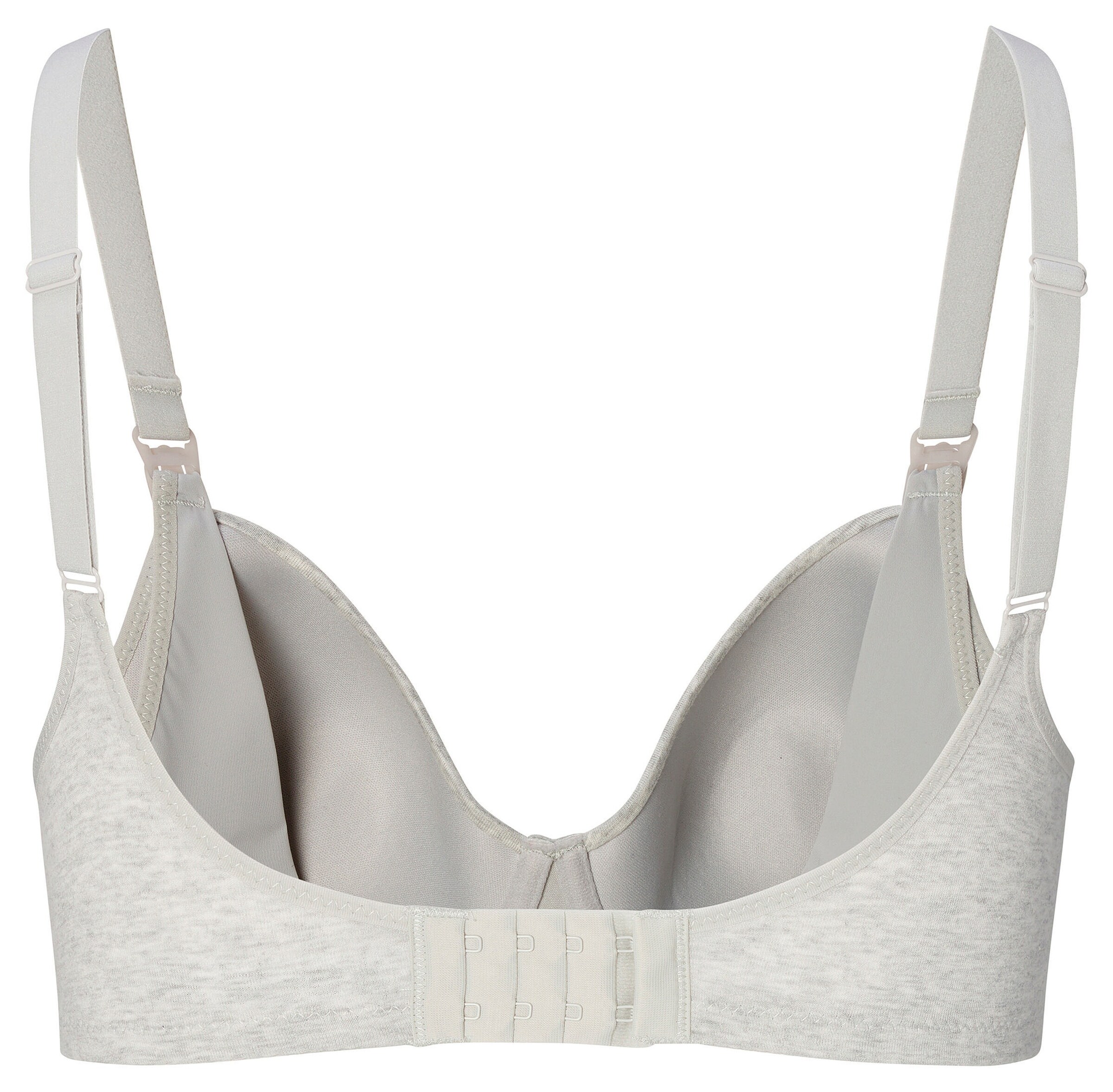 Noppies Gepolsterter Still-BH Cotton Melange Light Grey Melange