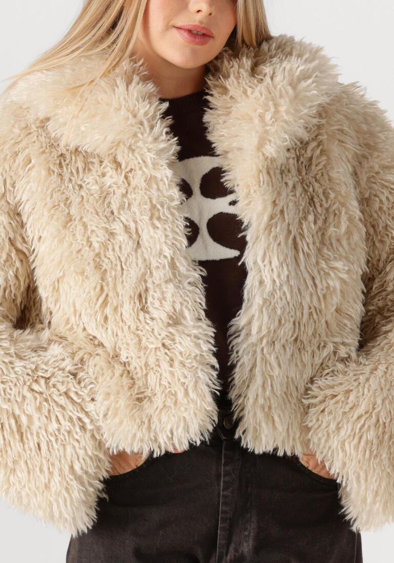 beige second female teddy jas ophie jacket