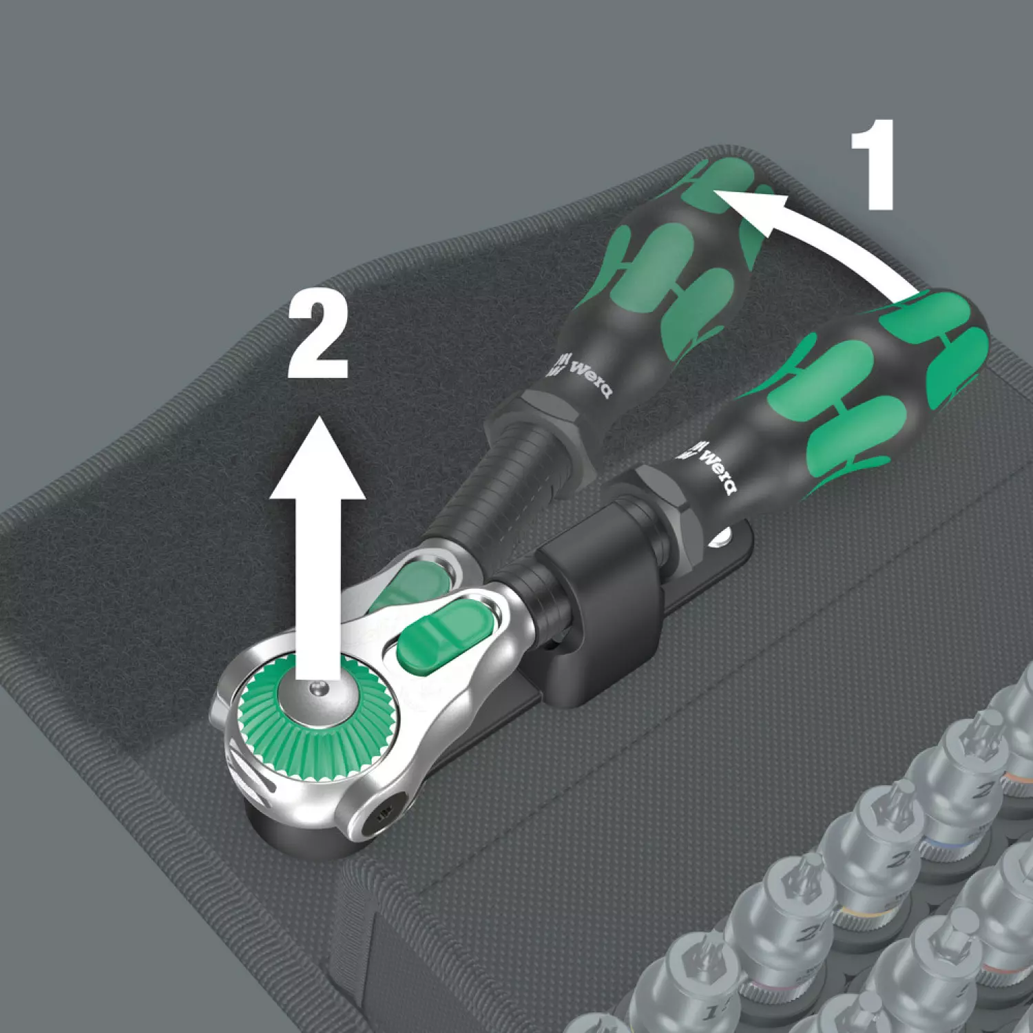 Wera 8100 SB All-in Zyklop 35-delige Speed-ratelset - 3/8