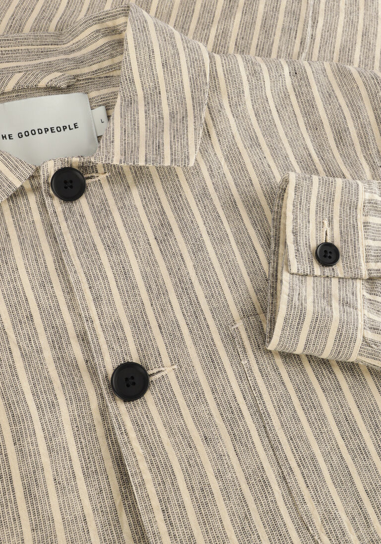 beige the goodpeople overshirt jelin