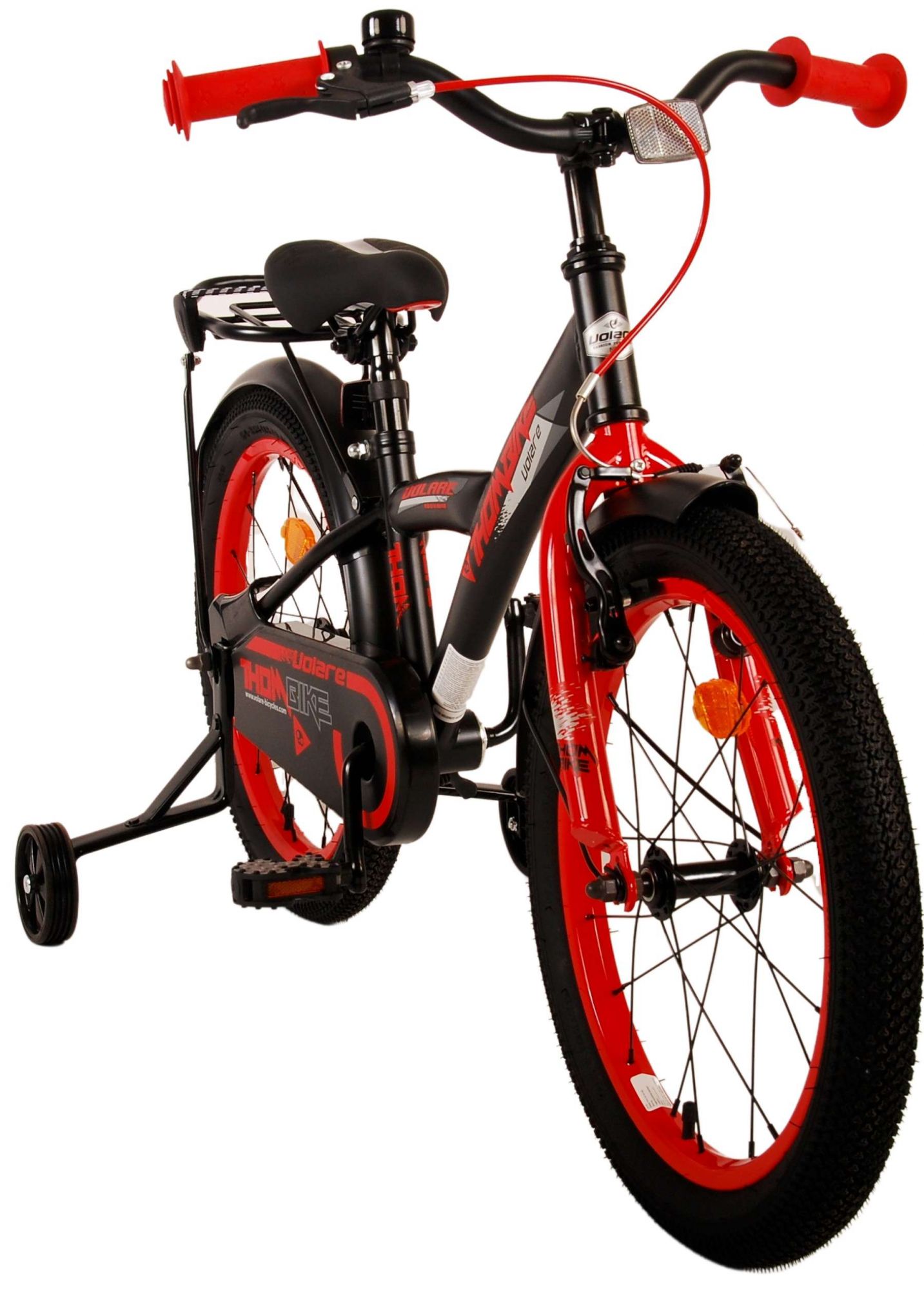 TPFSports Thombike Kinderfahrrad - Jungen - 18 Zoll - Rücktritt + Handbremse - Schwarz Grün