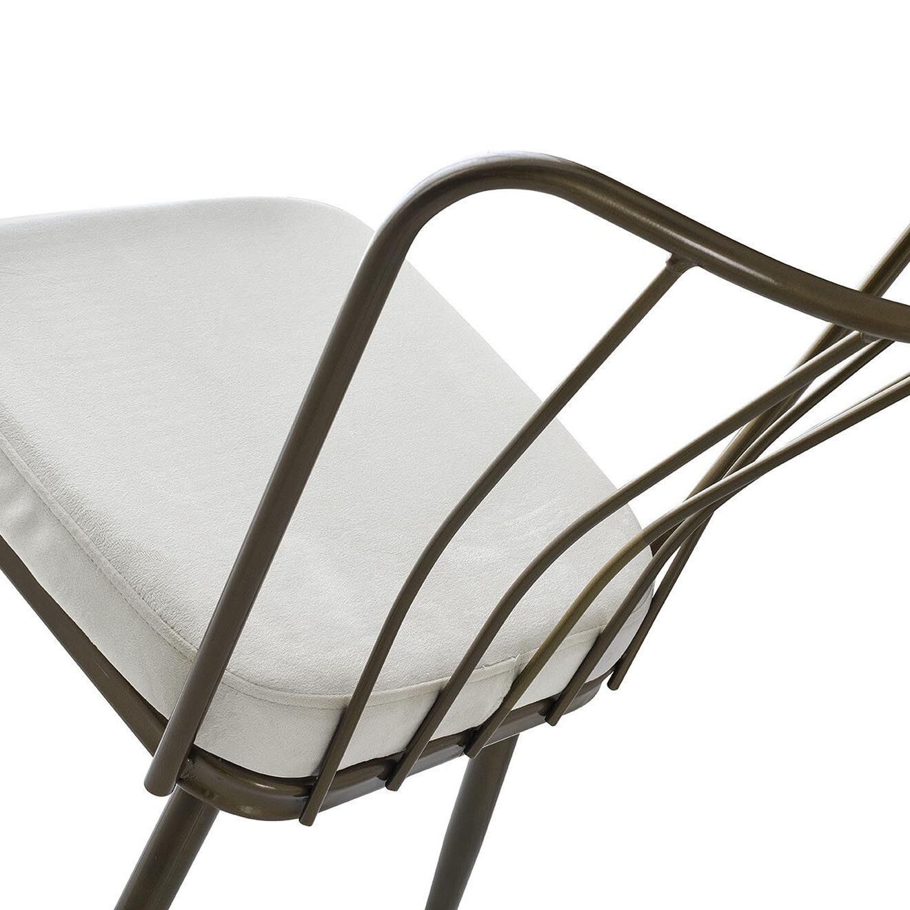Homitis 2 Chaises Yildiz blanches - 43x82x42 cm