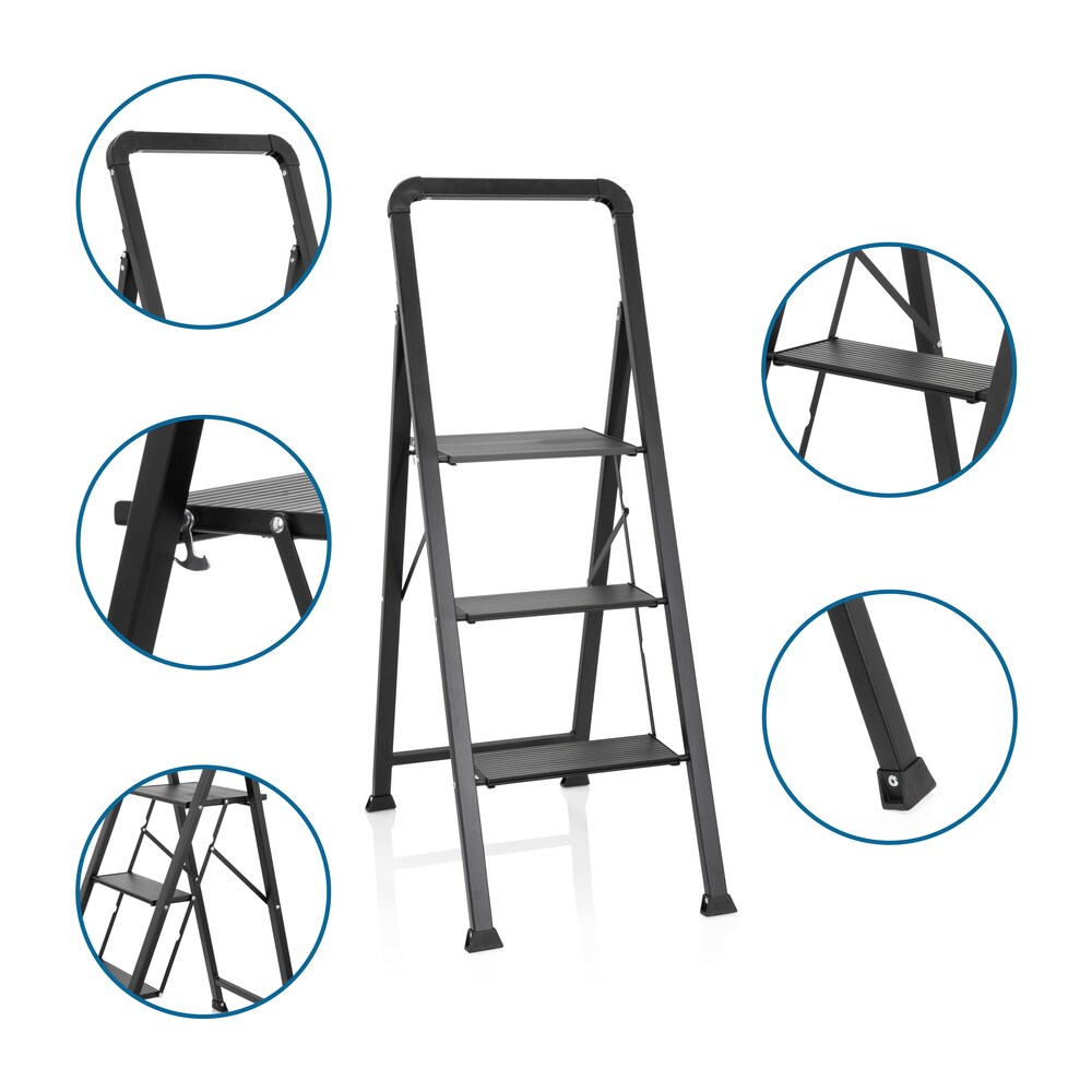 Klappleiter SOLID W6 Aluminium, Stahl hjh OFFICE