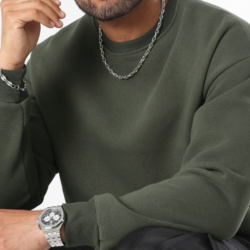Sweat Crewneck Large 0261 Vert Kaki
