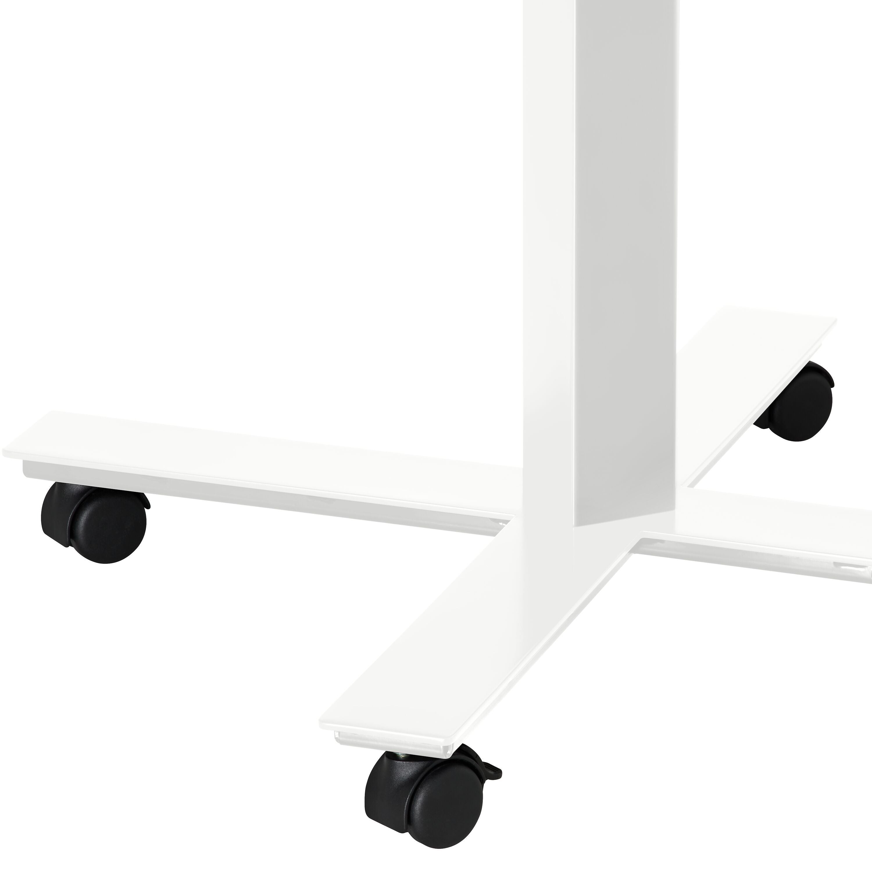 FLEXCUBE Besprechungstisch höhenverstellbar - Weiss / B: 70.0 cm x T: 70.0 cm x H: 66.5 cm