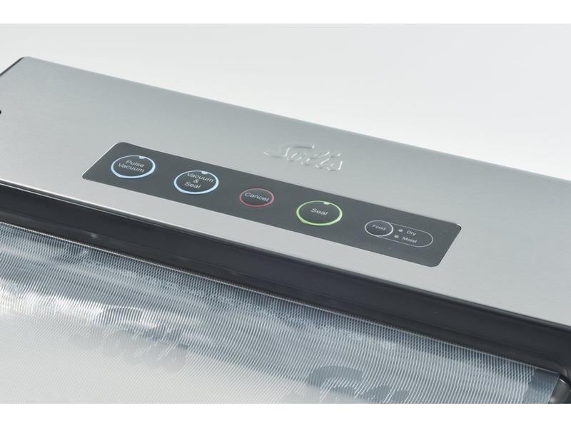 Solis Vakuumiergerät Smart Typ 574 Silber/Schwarz Vakuumier-System mit herausnehmbarer Tropfschale