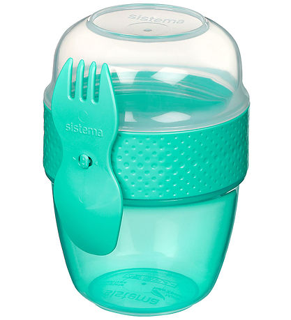 Sistema Brotdose m. Besteck - Snack Capsule - 515 ml - Türkis