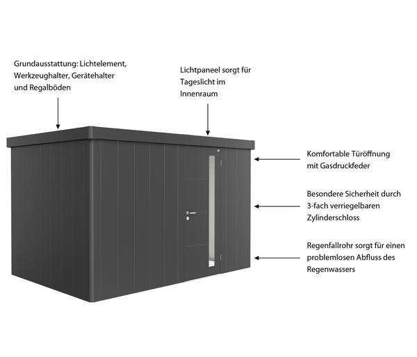 Biohort Gerätehaus Neo 2D, ca. B348/H222/T236
