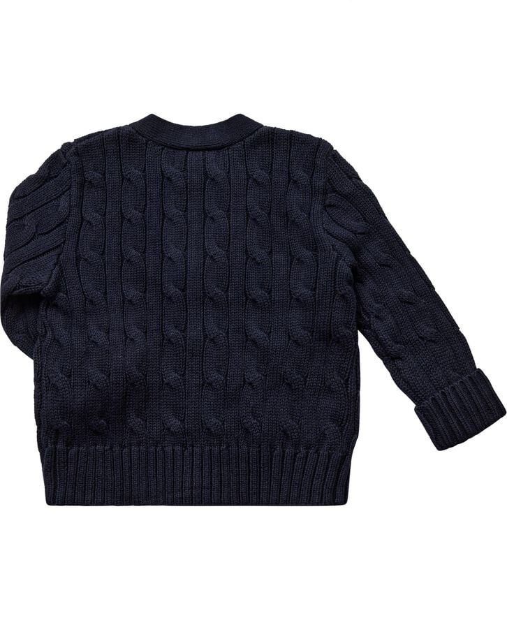 Polo Ralph Lauren 20/2 COTTON-CABLE CARDI-TP-SWT Rl navy/c3807