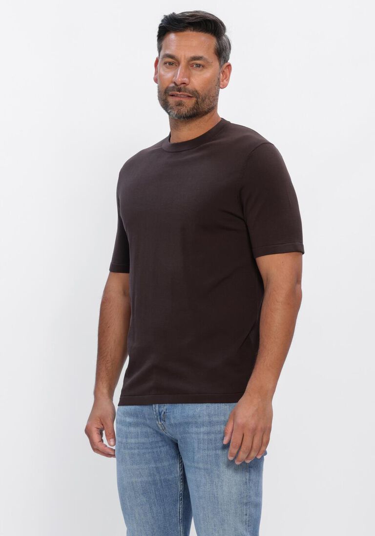 bruine profuomo t-shirt t-shirt crew neck ss aero ease