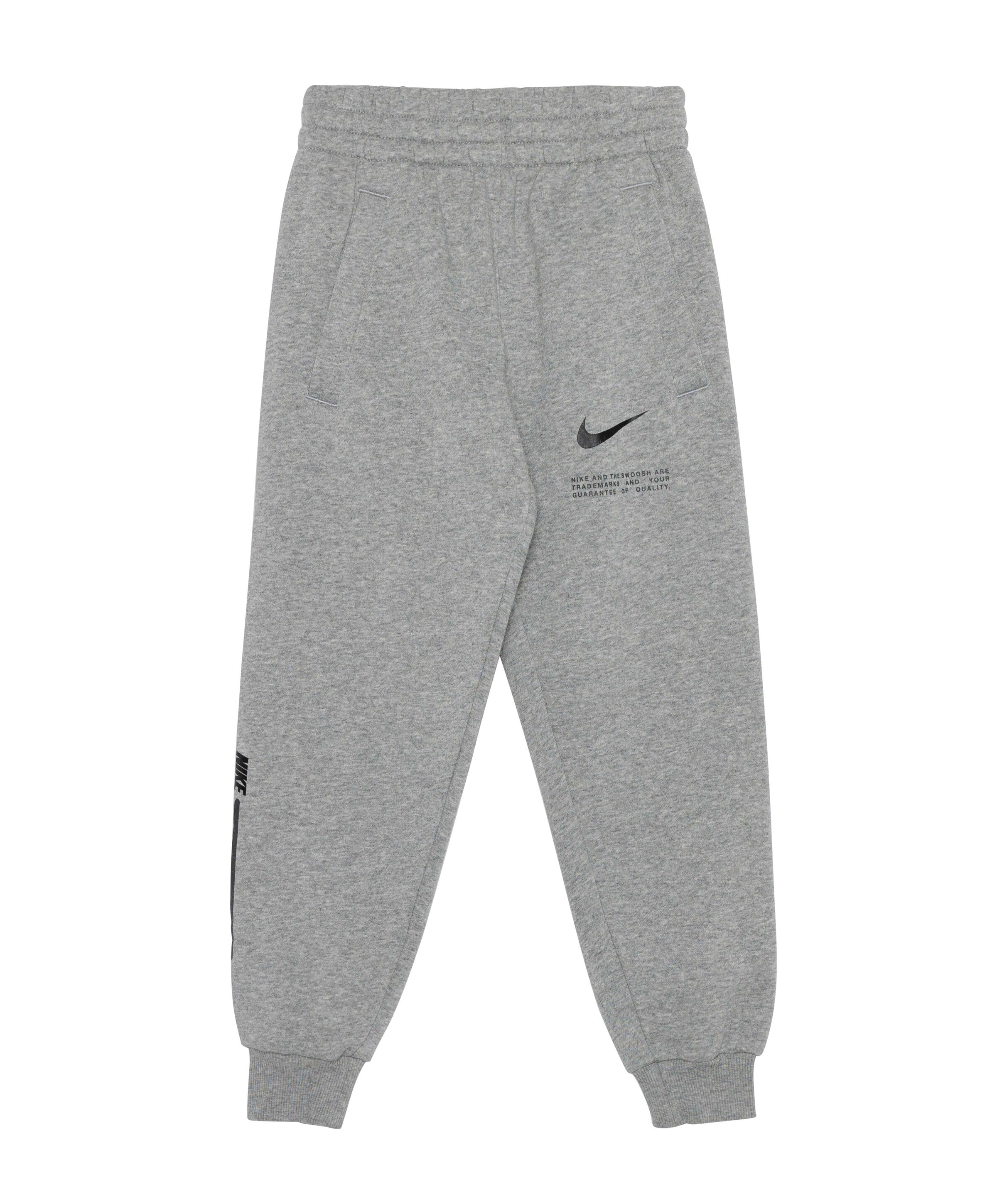 Nike K Nsw Club Flc Jggr Brnd Nrg (consu jongens trainingsbroek grijs