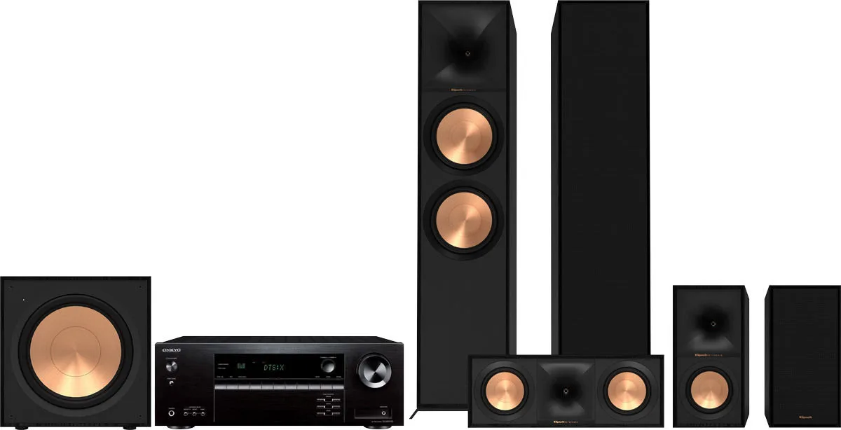 Onkyo TX-NR5100   Klipsch 800F 5.1 Chaînes Grand Spectacle