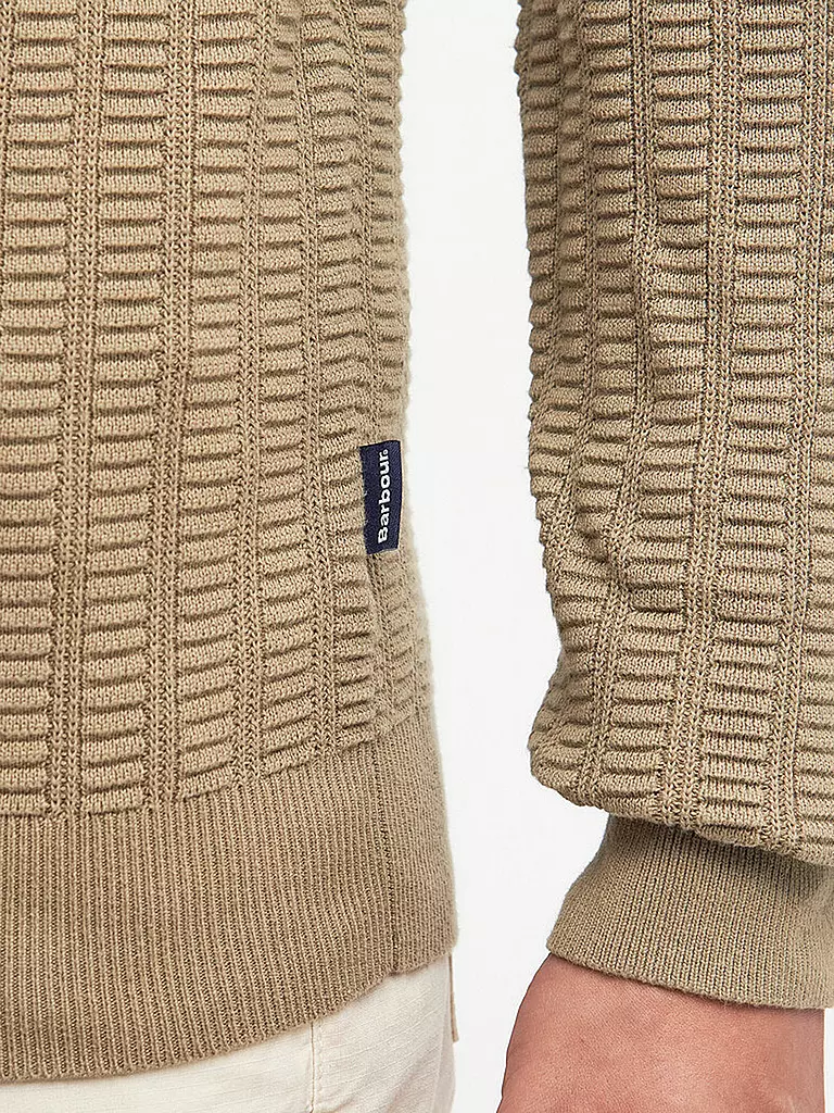 BARBOUR Strickpullover hellbraun