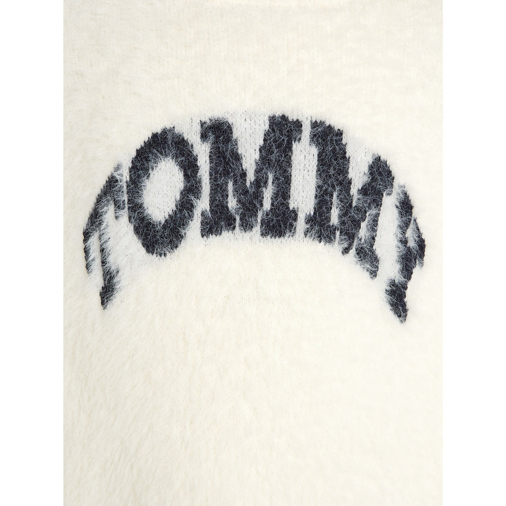 Køb Tommy Hilfiger Ivory Petal Turtleneck Fluffy Sweat Kjole