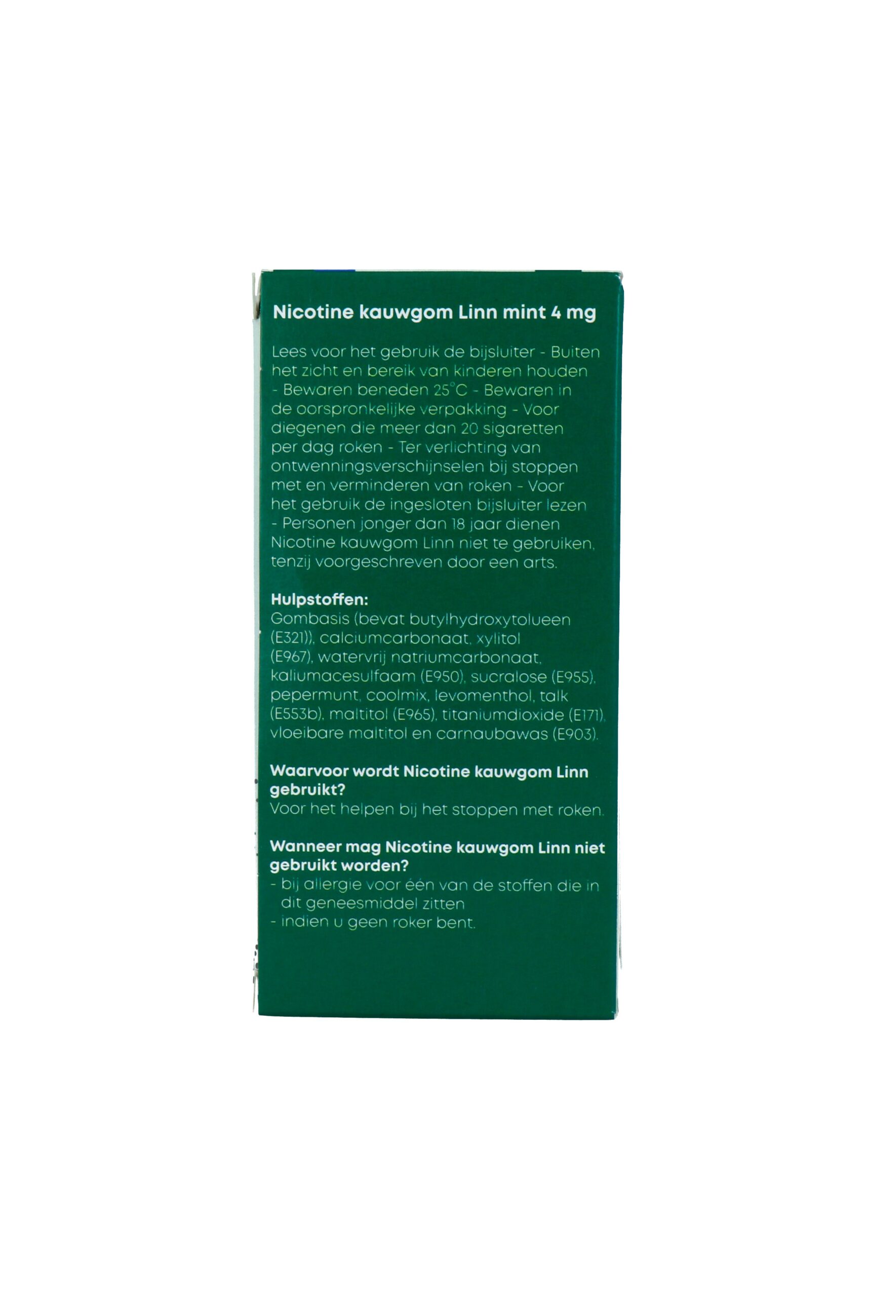 Linn Nicotine Kauwgom Mint 4Mg (204 stuks)