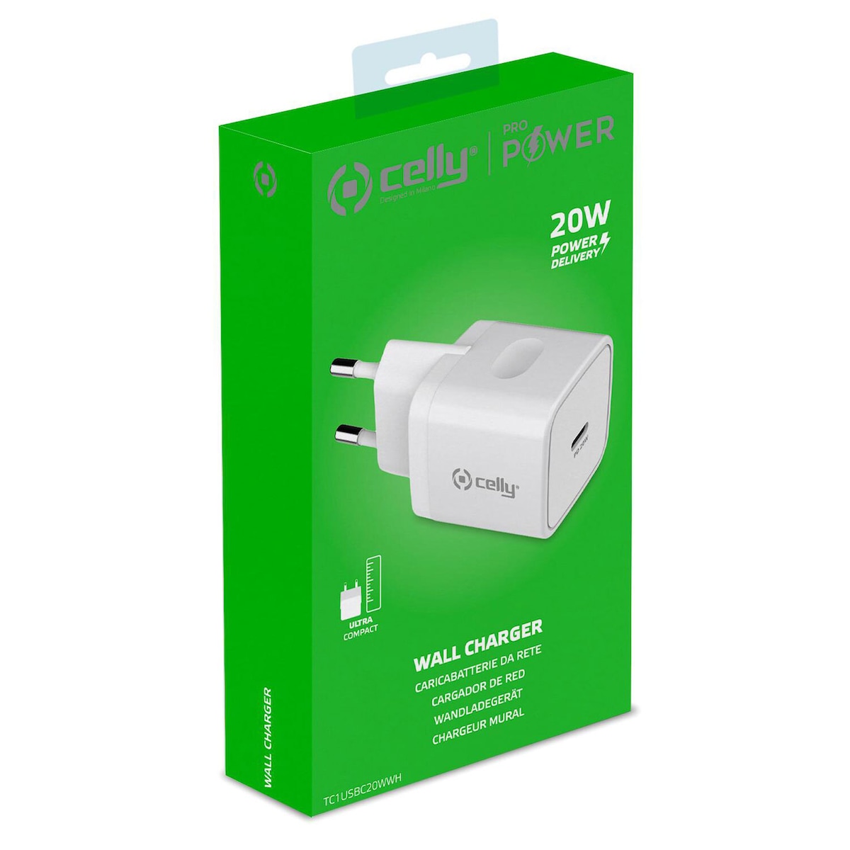 Celly USB-lader USB-C PD 20W