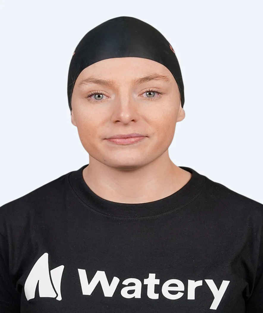Watery badehætte - Danmark - Sort