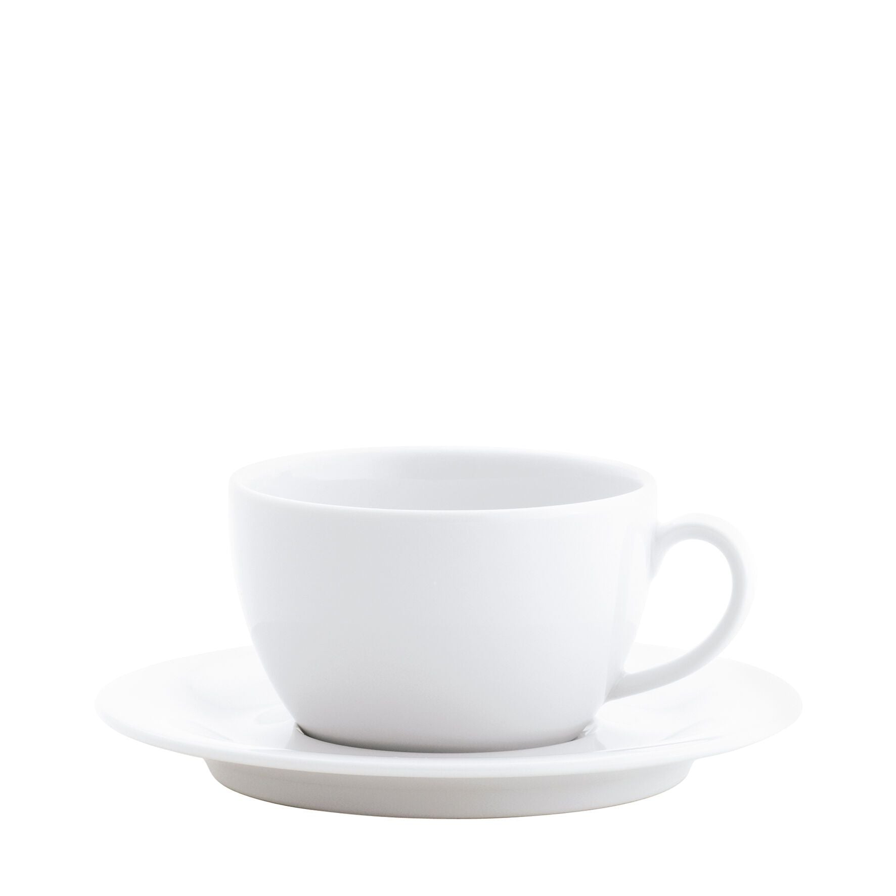 KAHLA UPDATE Cappuccinotasse - Weiss / B: 12.0 cm x T: 9.4 cm x H: 5.4 cm