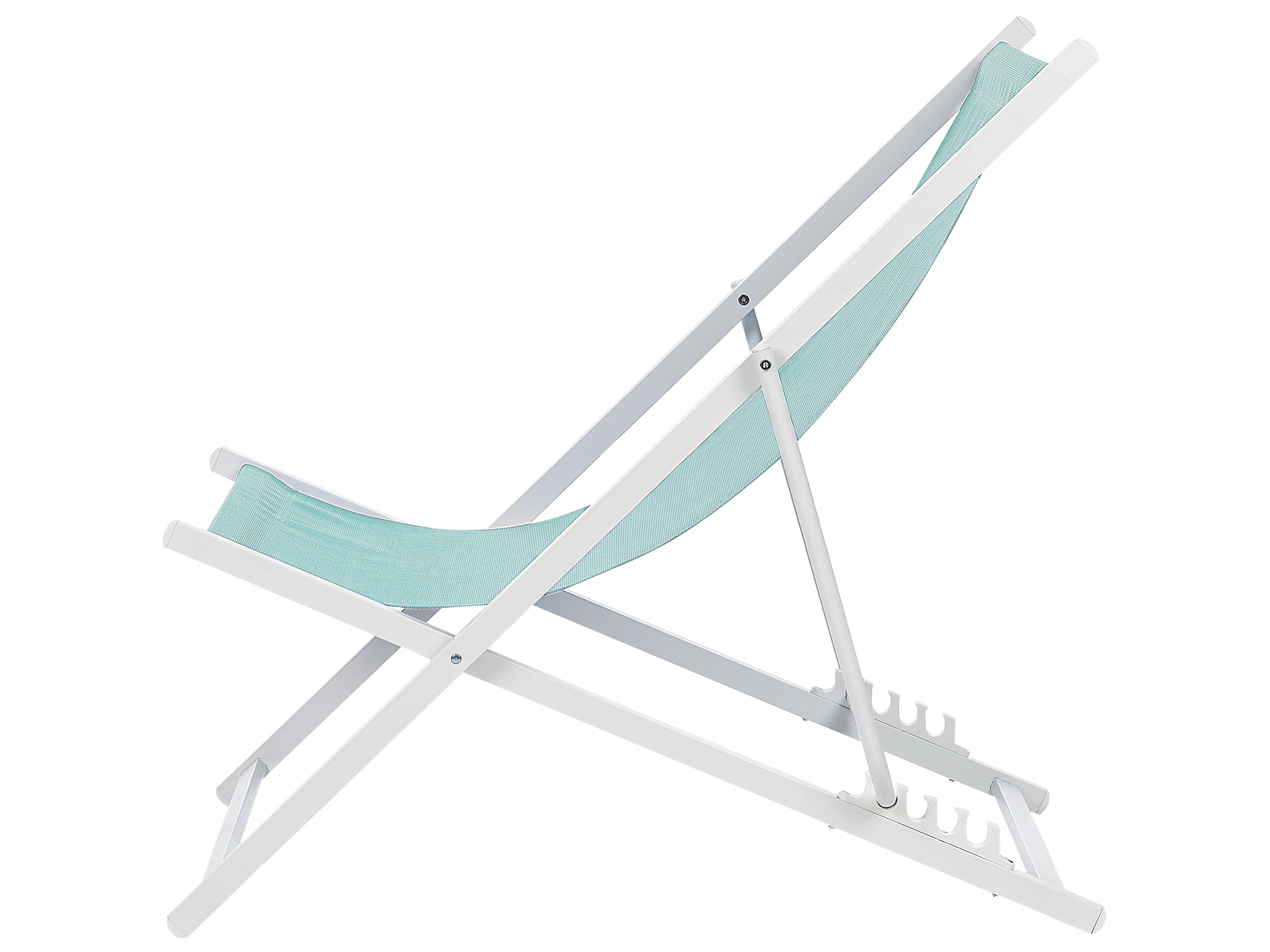 Inklapbare ligstoel LOCRI II Metaal Turquoise