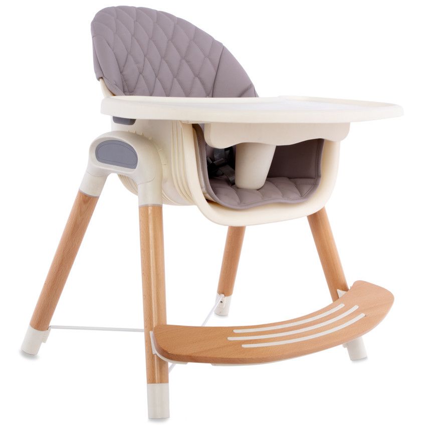 Chaise haute fixe Vaniya transformable - Beige - Ecru