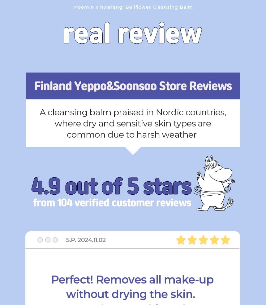 hwarang' - Bellflower Cleansing Balm MOOMIN Edition