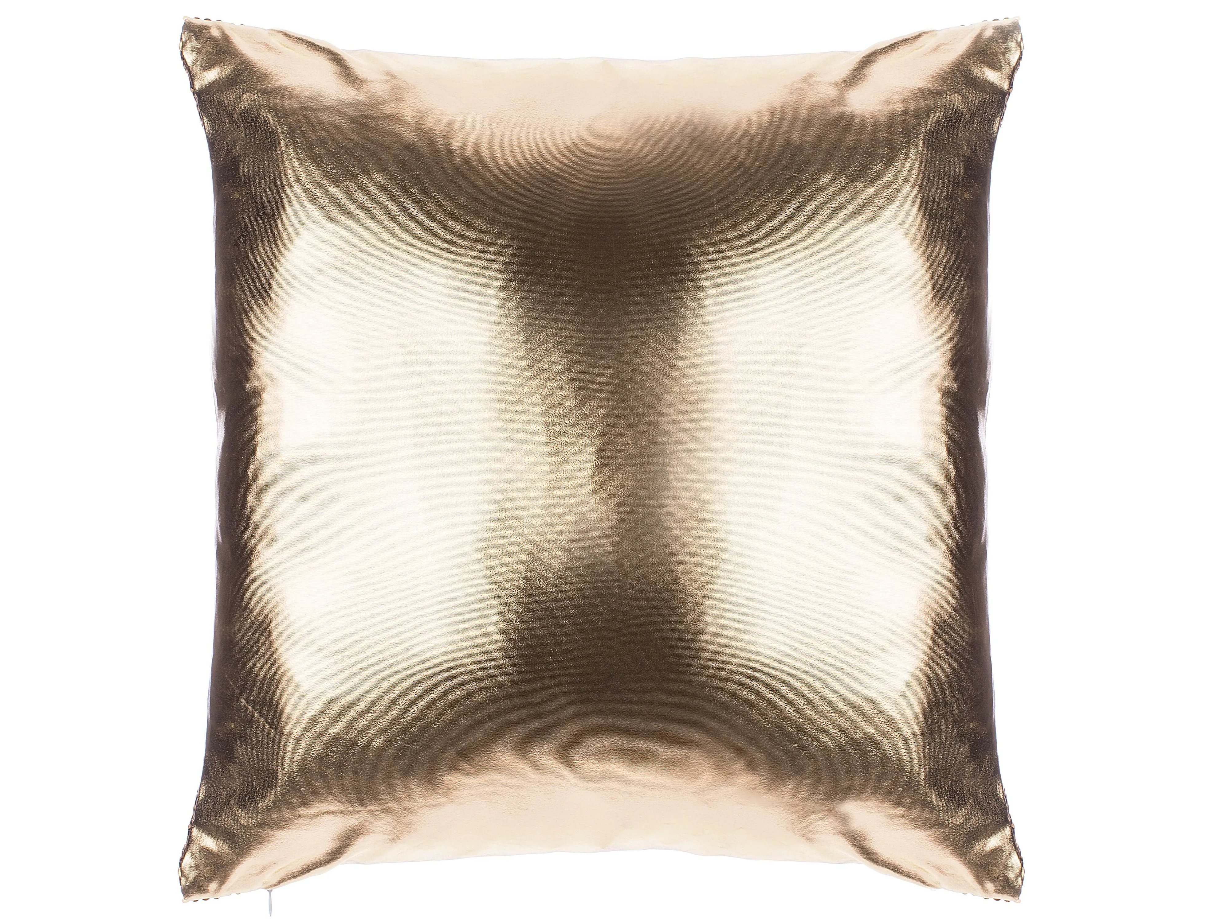 Set van 2 sierkussens ASTER 45 x 45 cm Goud effen