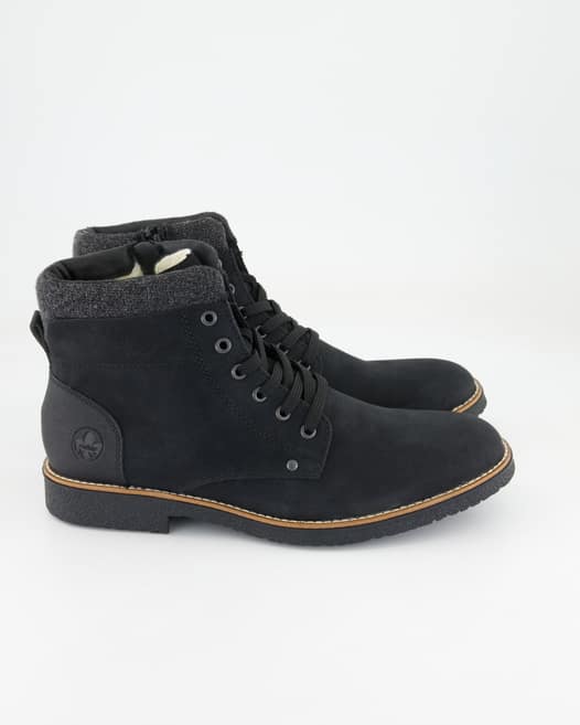 Rieker 33640-01 Schnürstiefel in Schwarz
