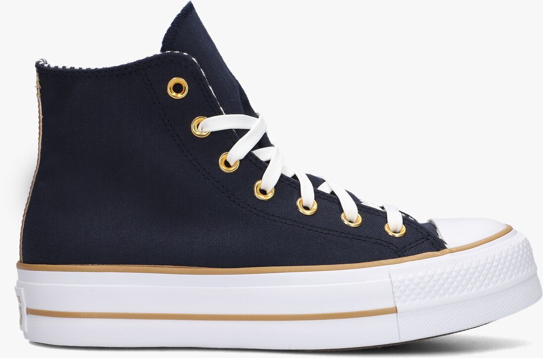 CONVERSE blauwe converse hoge sneaker chuck taylor all star lift platform
